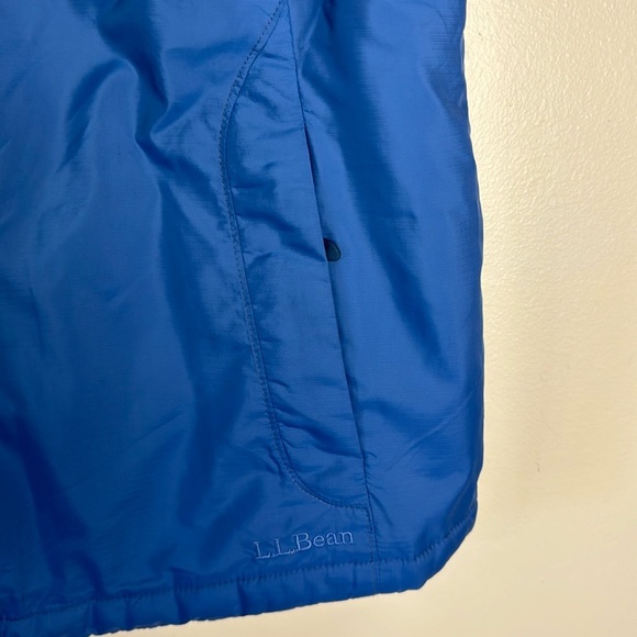 L.L. bean ladies navy blue vest fall winter soft cozy size Large lined cute - Picture 4 of 14